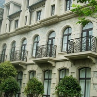 Grilles de balcon en fer forgé, design élégant, balustrades et rampes