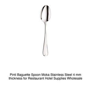 Pinti Baguette Moka Spoon 18/10 Stainless Steel, 4 mm Thick Pintinox - Product Image 2