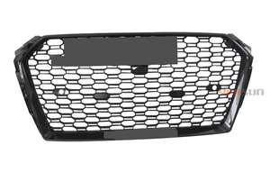 กระจังหน้ารถยนต์ RS4 ลายรังผึ้งสีดำ สำหรับ Audi <span class=keywords><strong>A4</strong></span> รุ่นปี 2016 2017 <span class=keywords><strong>2018</strong></span> - Product Image 5