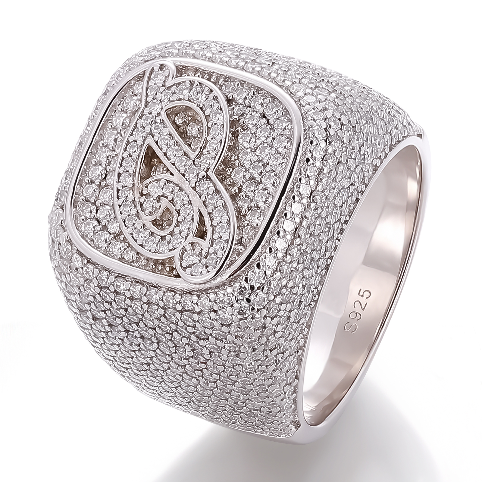 Bague moissanite en or massif 14 carats