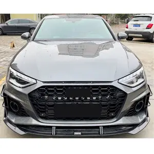 High Quality Body Kits Front Bumper Assy For Audi A4 B9 2021-2022 Upgrade RS4 Including Bumper Grille Fog Lamp Case