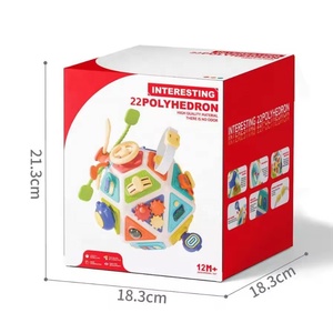 <span class=keywords><strong>Giocattoli</strong></span> Poliedrici per <span class=keywords><strong>Neonati</strong></span>, Cubo di Attività 22-in-1, <span class=keywords><strong>Giocattoli</strong></span> Sensoriali <span class=keywords><strong>Montessori</strong></span> Multifunzionali per <span class=keywords><strong>Neonati</strong></span> - Product Image 6