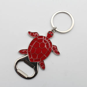 기념품 금속 동물 바다 해변 거북이 병따개 열쇠 고리 - Product Image 2