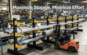 Modular Steel Cantilever Rack System with Easy Expansion for Warehouse Storage - Product Image 5