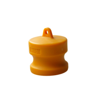 Bouchon anti-poussière en nylon de 1,5 pouce de type Camlock DP avec anneau, capuchon de raccord mâle de 63 mm, raccord de protection résistant aux produits chimiques pour extrémité de tuyau