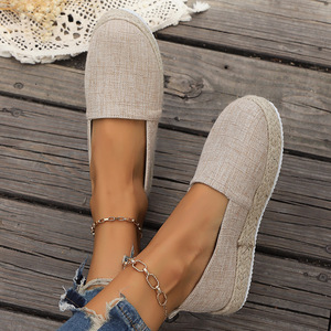 Nouvelle Collection Printemps – Chaussures Décontractées en Tissu Grande Taille pour Femme, Style Claquettes à Semelle Épaisse - Product Image 2