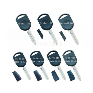 VGOL 2 Pezzi ID63 40 Bit Chip Transponder Chiave Remota per Auto Compatibile con Ford Compatibile con Mazda Chip Immobilizzatore Vuoto Crypto Remoto per Auto