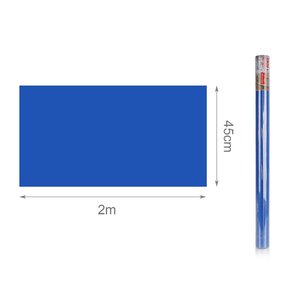 6 rotoli blu 45x200cm carta da parati autoadesiva per mobili rivestita in PVC impermeabile per soggiorno e camera da letto lavabile