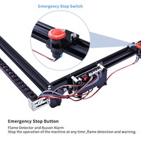 Kleine Home 6550 Desktop Diode Lasergraveermachine voor hout, MDF, leer, luchtgekoelde halfgeleiderlaser snijmachine DIY hobby