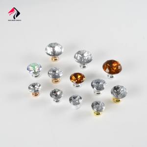 고급 화장대 단일 구멍 디자인 사용자 정의 크기 및 마감을위한 맞춤형 크리스탈 투명 캐비닛 손잡이 캐스트 아크릴 핸들 - Product Image 2