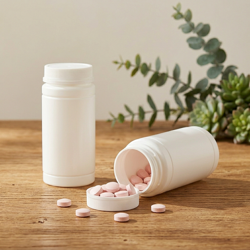 350ml Sealable Durable Portable Custom Label Medicine PE Plastic Jars Pill Bottles for Travel Carry Use