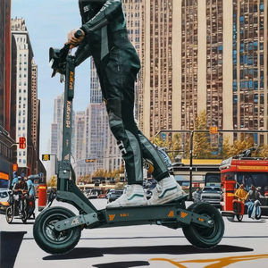 Scooter Eléctrico Plegable G4 de 11 Pulgadas con Ruedas Grandes, Resistente al Agua, Batería de 60V 20Ah, Suspensión Completa, Frenos de Disco, 25km/h, G4 de Dos Ruedas - Product Image 2