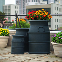 Pots de fleurs carrés multicolores les plus vendus, en argile fibreuse biodégradable, durables et légers, pour la plantation en extérieur