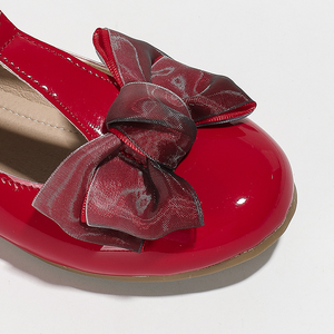 Zapatos de Vestir para Niña, Estilo Boutique, Otoño, con Lazo Rojo, de Charol, para Fiestas - Product Image 3