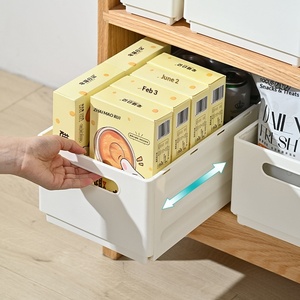 Boîte de rangement en plastique rétractable et réglable multi-usages pour la maison, la <span class=keywords><strong>cuisine</strong></span>, la salle de bain, le bureau, l'<span class=keywords><strong>organisation</strong></span> des <span class=keywords><strong>tiroirs</strong></span> et des armoires - Product Image 2