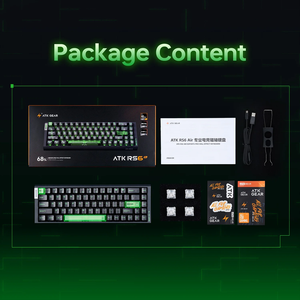 <span class=keywords><strong>ATK</strong></span> คีย์บอร์ดแกนแม่เหล็ก RS6 RT คีย์บอร์ดกลไกสำหรับเล่นเกมปรับแต่งได้คีย์บอร์ดแบบมีสายพร้อมคีย์เต็มรูปแบบ - Product Image 6