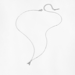 FUAMAY in argento 925 classico con <span class=keywords><strong>lettera</strong></span> A B <span class=keywords><strong>C</strong></span> <span class=keywords><strong>collana</strong></span> con ciondolo moda classica da donna gioielli con iniziali alfabeto - Product Image 2