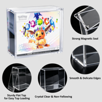 Boîte de présentation magnétique en acrylique transparente anti-UV pour Elite Trainer Box (ETB) et protecteur de boosters PTCG, directement de l'usine
