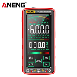 Multimètre numérique professionnel à grand écran ANENG683, testeur de courant True RMS, DC1000V/AC750V 6000mA/10A - Product Image 4