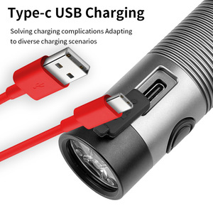 ยุนมัยไฟฉาย 4X XPG LED ประเภท C ชาร์จใหม่ได้ ปรับความสว่างได้ไม่จำกัด มินิแบบพกพา - Product Image 2