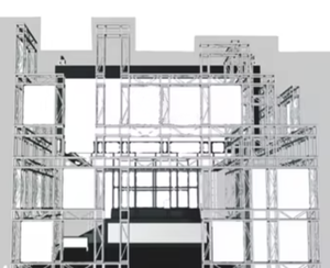 Pièces d'assemblage de botte d'éclairage en aluminium d'étape d'affichage de botte 290x290x4500mm G34 - Product Image 5