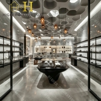 Vitrine de présentation de bijoux de luxe en verre pour magasin, fabriquée par un fabricant de vitrines de bijoux