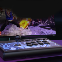 Manette de jeu d'arcade pour Android TV/Nintendo Switch/PS4, Fightstick avec joystick et 8 boutons
