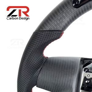 Volant personnalisé avec écran LED en fibre de carbone mate pour Ford <span class=keywords><strong>Raptor</strong></span> F150 6.2 F-150 F250 F350 2009 2010 2011 2012 <span class=keywords><strong>2013</strong></span> 2014 - Product Image 2