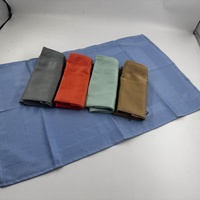 Serviette de cuisine en microfibre gaufrée de qualité supérieure 220 g/m², chiffon de nettoyage pour voiture, serviettes de nettoyage en microfibre gaufrée
