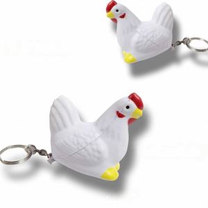 Offre Spéciale – Porte-clés en Mousse PU Personnalisable avec Logo, Anti-stress en Forme de Poulet, Jouet Anti-stress, Balle Anti-stress - Product Image 1