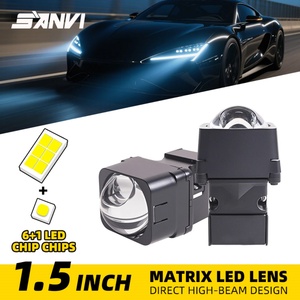 Phares à LED Sanvi Mini M5-1 de 1,5 pouce, faisceau haut et bas pour mise à niveau automobile - Product Image 2