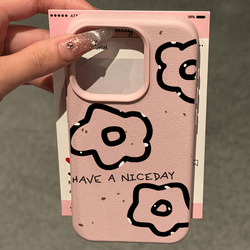 Line Floral [Pink Lychee Pattern]