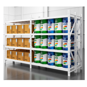 Light Duty 4 Lays Warehouse Shelving <strong>Storage</strong> Slotted Cold-rolled Steel Angle Shelving Racks Pallet <strong>Racking</strong> - Product Image 6