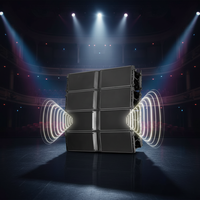 Sistema de Altavoces Line Array de Tres Vías de 12 Pulgadas, para Escenarios Grandes, Audio Profesional para Exteriores, Pasivo, Neodimio, 2200W, 8ohm, Aluminio