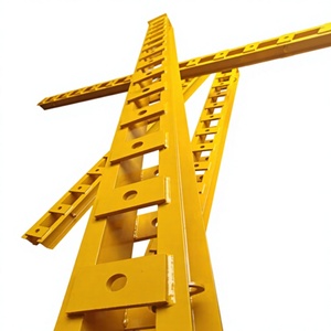 Structure de fixation murale pour grue en acier Q355B, peinture jaune vif antirouille, structure soudée stable pour la construction, directement de l'usine - Product Image 6