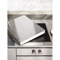 Îlot de cuisine extérieur personnalisable en acier inoxydable étanche avec rangement pour barbecue et grillades, idéal pour les fêtes