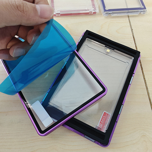 Huacent thiết kế mới UV bảo vệ 2in1 cao cấp từ kim loại PS A/C GC phân loại kinh doanh chủ thẻ slab Trường hợp với Eva chèn - Product Image 6