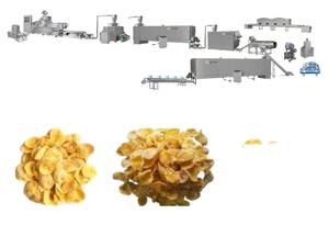 100 kg/h copos de maíz/desayuno cereales línea de procesamiento de aperitivos - Product Image 2