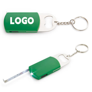 พวงกุญแจไฟ LED พร้อมที่เปิดขวดและเทปวัดขนาด1ม./3FT มีแบตเตอรี่ขนาด1ชิ้นพร้อมพวงกุญแจโลโก้ออกแบบได้ตามต้องการ - Product Image 2