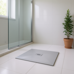 Receveur de douche rectangulaire Bliss Line 80 x 100 cm Blanc 9003 - Product Image 3