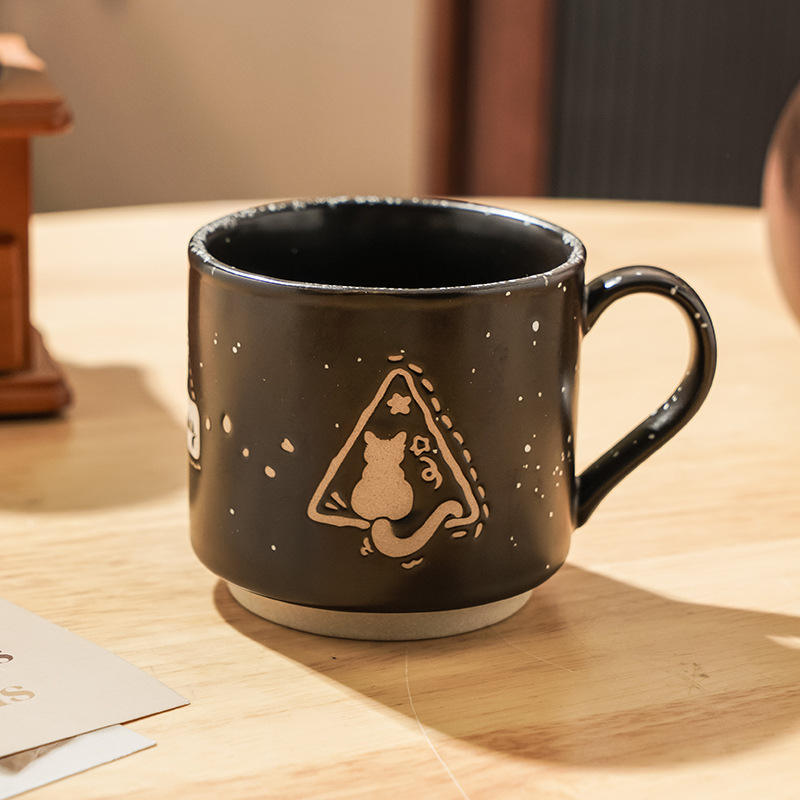 Black Cat Straight Cup