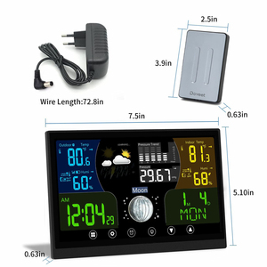 Termohigrómetro doméstico al mejor precio, estación meteorológica doméstica, RCC, pronosticador meteorológico, Sensor de temperatura, Estación Meteorológica Inalámbrica - Product Image 6