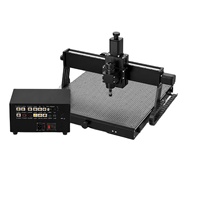 TEBAK 4540 Structure en aluminium 500W Broche 4540Plus Machine CNC 3 axes Métal Fraisage Gravure Petite machine CNC Routeur à bois
