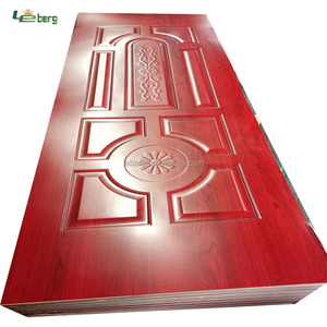 920*2150mm White <strong>Premier</strong>/Wenge/Wood Veneer/Melamine Molded HDF Door Skin - Product Image 1