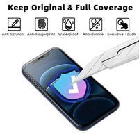 Protection d'écran en verre trempé ultra-fin 0,33 mm, dureté 9H, HD clair, couverture intégrale 3D pour téléphone portable (vente en gros)