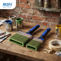 Pinceau de peinture DIY MSN à poils creux mélangés pour une application lisse, manche ergonomique, outil de décoration en gros