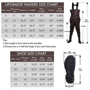 Bottes en caoutchouc imperméables en nylon PVC taille haute poitrine échassier de pêche volant cuissardes de pêche de chasse - Product Image 2