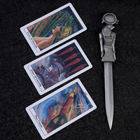 Usine d'impression de cartes de tarot OEM personnalisées, jeu d'oracle holographique à bords dorés avec guide et boîte magnétique, faible MOQ