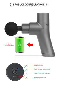 <span class=keywords><strong>2026</strong></span> Professionelle Tiefengewebe-Muskelmassagepistole mit Elektroperkussion, Akku und mehreren Aufsätzen – Booster-Massagegerät - Product Image 5