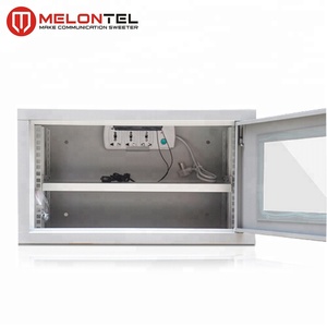 Giá nhà máy MT-6011 19 inch 6U treo tường Tủ mạng 2 kệ cố định vít và đai ốc ngoài trời đứng Tủ mạng - Product Image 2